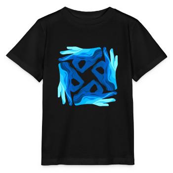 Signes de plongée symbole art plongeur cadeau - T-shirt bio MINI CREATOR Stanley/Stella Enfant - noir - Devant - Mikhail (115cm)