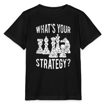 Was ist deine Schach Strategie Schachspiel - Stanley/Stella Kinder T-Shirt MINI CREATOR  - Schwarz - Vorne - Mikhail (115cm)