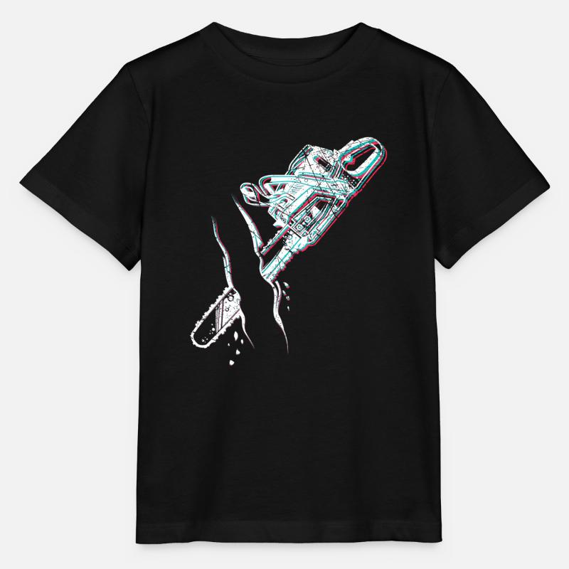 Tronçonneuse tronçonneuse pour bûcherons - T-shirt bio MINI CREATOR Stanley/Stella Enfant - noir