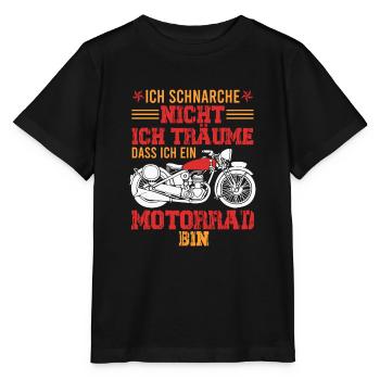Lustiger Schnarch Spruch gegen lautes Schnarchen - Stanley/Stella Kinder T-Shirt MINI CREATOR  - Schwarz - Vorne - Mikhail (115cm)