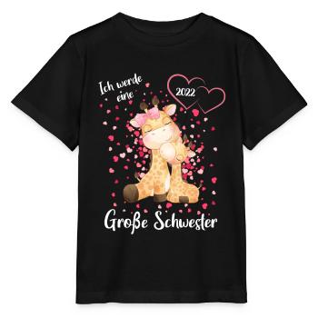 Annoncer la progéniture Je serai une grande sœur 2022 - T-shirt bio MINI CREATOR Stanley/Stella Enfant - noir - Devant - Mikhail (115cm)