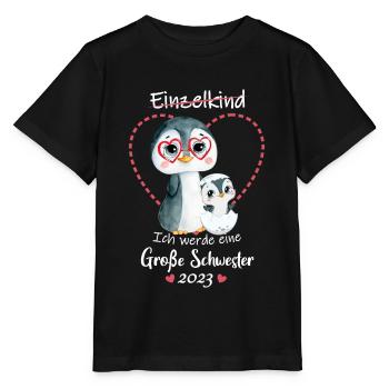 Ich Werde Eine Große Schwester 2023 - Stanley/Stella Kinder T-Shirt MINI CREATOR  - Schwarz - Vorne - Mikhail (115cm)