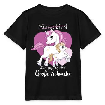 Ich Werde Eine Große Schwester 2023 - Stanley/Stella Kinder T-Shirt MINI CREATOR  - Schwarz - Vorne - Mikhail (115cm)