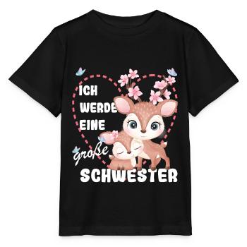 Ich Werde Eine Große Schwester 2023 - Stanley/Stella Kinder T-Shirt MINI CREATOR  - Schwarz - Vorne - Mikhail (115cm)