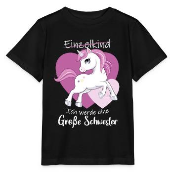 Ich Werde Eine Große Schwester 2023 - Stanley/Stella Kinder T-Shirt MINI CREATOR  - Schwarz - Vorne - Mikhail (115cm)