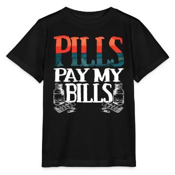 pilules payer mes factures pilules pharmacien dire - T-shirt bio MINI CREATOR Stanley/Stella Enfant - noir - Devant - Mikhail (115cm)