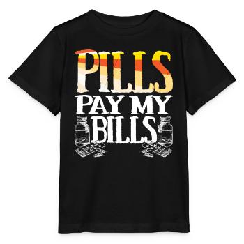 pilules payer mes factures pilules pharmacien dire - T-shirt bio MINI CREATOR Stanley/Stella Enfant - noir - Devant - Mikhail (115cm)