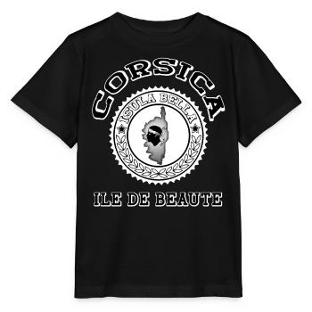 Island of beauty France Corsica Corsica - Stanley/Stella MINI CREATOR Kids’ T-Shirt - black - Front - Mikhail (115cm)