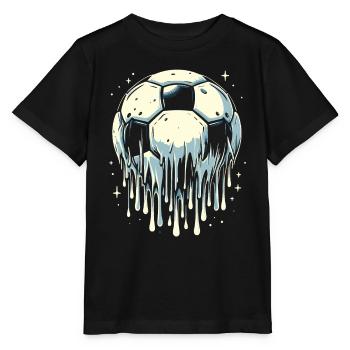 Melting Football - Stanley/Stella MINI CREATOR Kids’ T-Shirt - black - Front - Mikhail (115cm)
