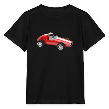 racing car auto automobile toy - Stanley/Stella MINI CREATOR Kids’ T-Shirt - black - Front - Mikhail (115cm)