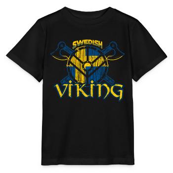 Viking suédois - T-shirt bio MINI CREATOR Stanley/Stella Enfant - noir - Devant - Mikhail (115cm)