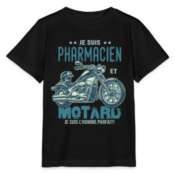motard le meilleur pharmacien le meilleur - T-shirt bio MINI CREATOR Stanley/Stella Enfant - noir - Devant - Mikhail (115cm)