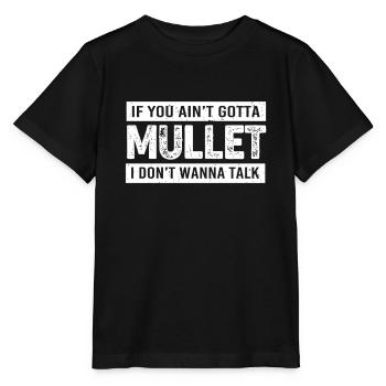 coupe de cheveux mulet - T-shirt bio MINI CREATOR Stanley/Stella Enfant - noir - Devant - Mikhail (115cm)