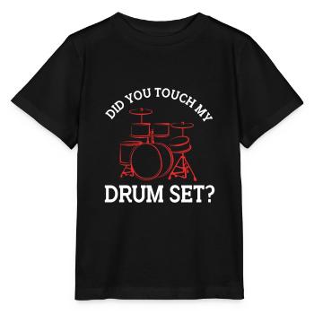 Drummer Drumsticks Tambours - T-shirt bio MINI CREATOR Stanley/Stella Enfant - noir - Devant - Mikhail (115cm)