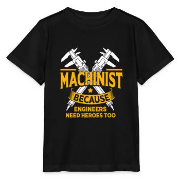 CNC Fitter Mechanical Mechanic - Stanley/Stella MINI CREATOR Kids’ T-Shirt - black - Front - Mikhail (115cm)