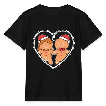 Werdende Mutter Weihnachten Gender Reveal - Stanley/Stella Kinder T-Shirt MINI CREATOR  - Schwarz - Vorne - Mikhail (115cm)
