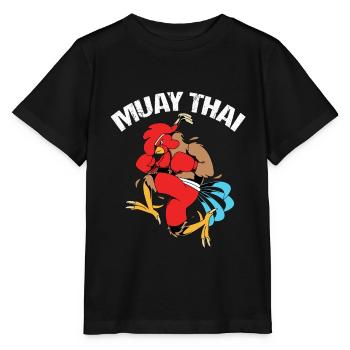 Kickboxer Thai boxing Muay thai Kickboxing - Stanley/Stella Kinder T-Shirt MINI CREATOR  - Schwarz - Vorne - Mikhail (115cm)