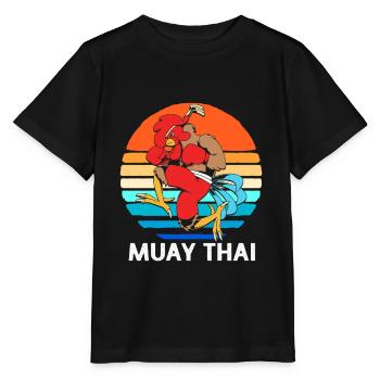 Thai boxing Kickboxer Kickboxing Muay thai - Stanley/Stella Kinder T-Shirt MINI CREATOR  - Schwarz - Vorne - Mikhail (115cm)