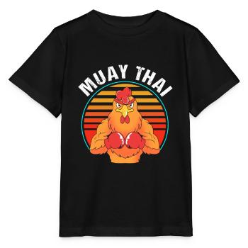 Thai boxing Kickboxer Kickboxing Muay thai - Stanley/Stella Kinder T-Shirt MINI CREATOR  - Schwarz - Vorne - Mikhail (115cm)