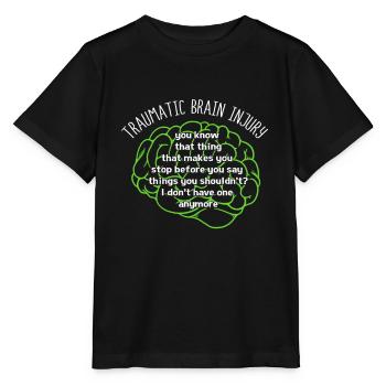 Car accident Traumatic brain injury Traumatic brain injury - Stanley/Stella MINI CREATOR Kids’ T-Shirt - black - Front - Mikhail (115cm)