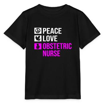 Infirmière Hôpital de Grossesse - T-shirt bio MINI CREATOR Stanley/Stella Enfant - noir - Devant - Mikhail (115cm)
