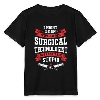 Chirurgie Chirurg CTA - Stanley/Stella Kinder T-Shirt MINI CREATOR  - Schwarz - Vorne - Mikhail (115cm)