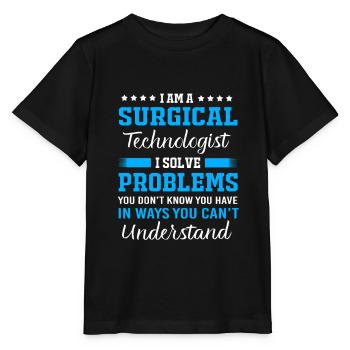 CTA Chirurg Chirurgie - Stanley/Stella Kinder T-Shirt MINI CREATOR  - Schwarz - Vorne - Mikhail (115cm)