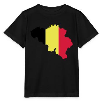 Belgien - Stanley/Stella Kinder T-Shirt MINI CREATOR  - Schwarz - Vorne - Mikhail (115cm)