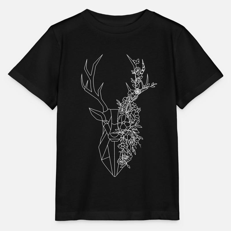 Deer - Stanley/Stella MINI CREATOR Kids’ T-Shirt - black