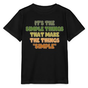 ES SIND DIE EINFACHEN DINGE, DIE DIE DINGE EINFACH MACHEN - Stanley/Stella Kinder T-Shirt MINI CREATOR  - Schwarz - Vorne - Mikhail (115cm)