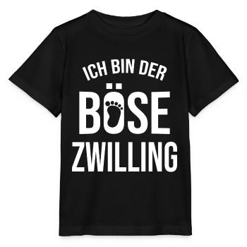 Zwillinge Zwilling - Stanley/Stella Kinder T-Shirt MINI CREATOR  - Schwarz - Vorne - Mikhail (115cm)