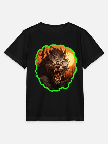 Halloween Werwolf - Stanley/Stella Kinder T-Shirt MINI CREATOR  - Schwarz