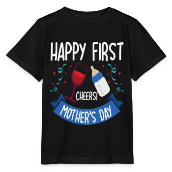 Cadeau de reconnaissance des parents pour la fête des mères - T-shirt bio MINI CREATOR Stanley/Stella Enfant - noir - Devant - Mikhail (115cm)