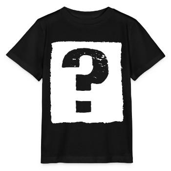 Question mark! - Stanley/Stella MINI CREATOR Kids’ T-Shirt - black - Front - Mikhail (115cm)