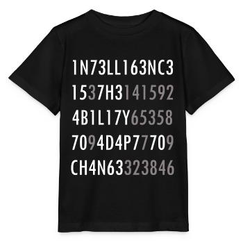 Intelligence-Citation de science intelligence nerd - T-shirt bio MINI CREATOR Stanley/Stella Enfant - noir - Devant - Mikhail (115cm)