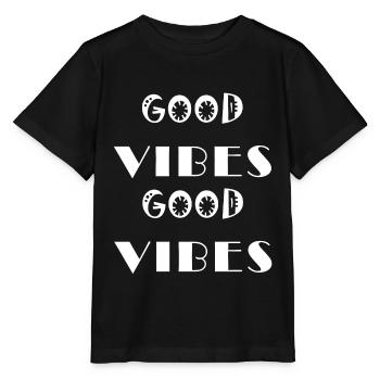 Good Vibes - Good humor, joie de vivre and summer - Stanley/Stella MINI CREATOR Kids’ T-Shirt - black - Front - Mikhail (115cm)
