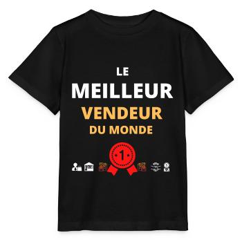 LE MEILLEUR VENDEUR - T-shirt bio MINI CREATOR Stanley/Stella Enfant - noir - Devant - Mikhail (115cm)