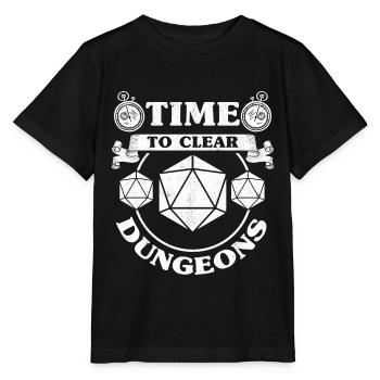 Effacer Dungeons RPG Tabletop Gamer D20 Funny Role - T-shirt bio MINI CREATOR Stanley/Stella Enfant - noir - Devant - Mikhail (115cm)