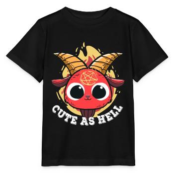 Baphomet Pentagram cadeau pour un - T-shirt bio MINI CREATOR Stanley/Stella Enfant - noir - Devant - Mikhail (115cm)