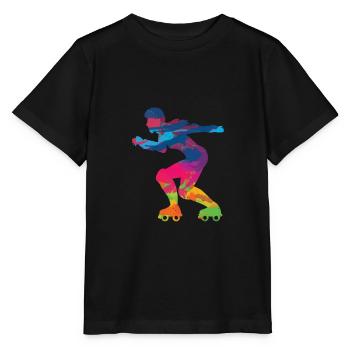 Patins en ligne patinage roller roller - T-shirt bio MINI CREATOR Stanley/Stella Enfant - noir - Devant - Mikhail (115cm)