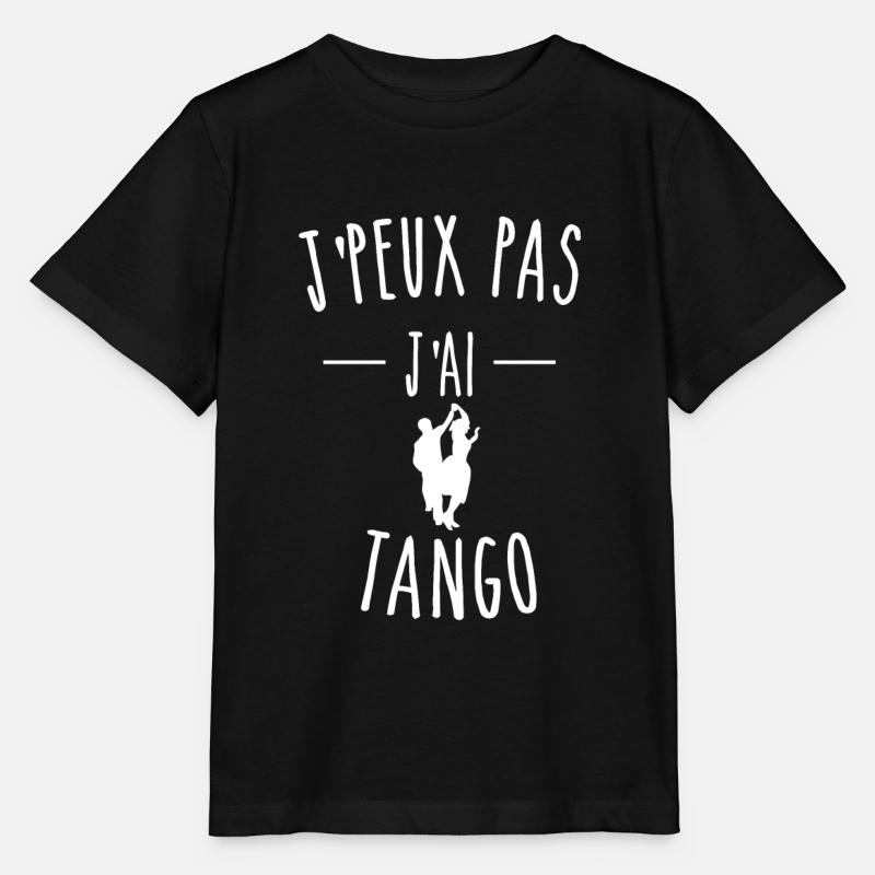 JE PEUX PAS J'AI TANGO - T-shirt bio MINI CREATOR Stanley/Stella Enfant - noir