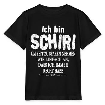 Referee Fußball Schiedsrichter outfit Schiri - Stanley/Stella Kinder T-Shirt MINI CREATOR  - Schwarz - Vorne - Mikhail (115cm)