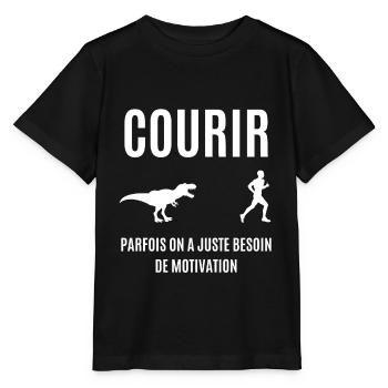 courir - T-shirt bio MINI CREATOR Stanley/Stella Enfant - noir - Devant - Mikhail (115cm)
