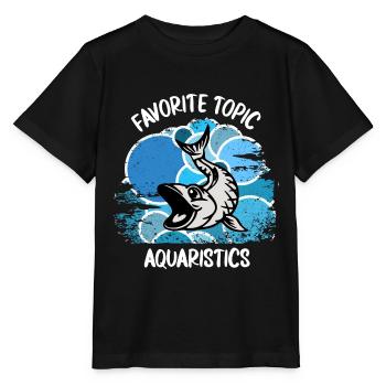 Aquarium Aquarists Fish Ornamental fish Aquaristics - Stanley/Stella MINI CREATOR Kids’ T-Shirt - black - Front - Mikhail (115cm)