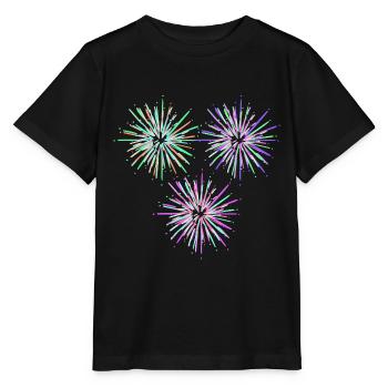 Fusée de feu d'artifice - T-shirt bio MINI CREATOR Stanley/Stella Enfant - noir - Devant - Mikhail (115cm)