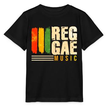 Reggae Music - Stanley/Stella MINI CREATOR Kids’ T-Shirt - black - Front - Mikhail (115cm)