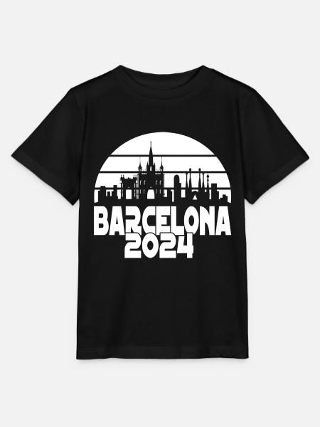 Barcelona 2024 - Stanley/Stella Kinder T-Shirt MINI CREATOR  - Schwarz