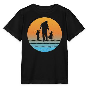 Père et fille fils grand-père et petite-fille et petit-fils - T-shirt bio MINI CREATOR Stanley/Stella Enfant - noir - Devant - Mikhail (115cm)