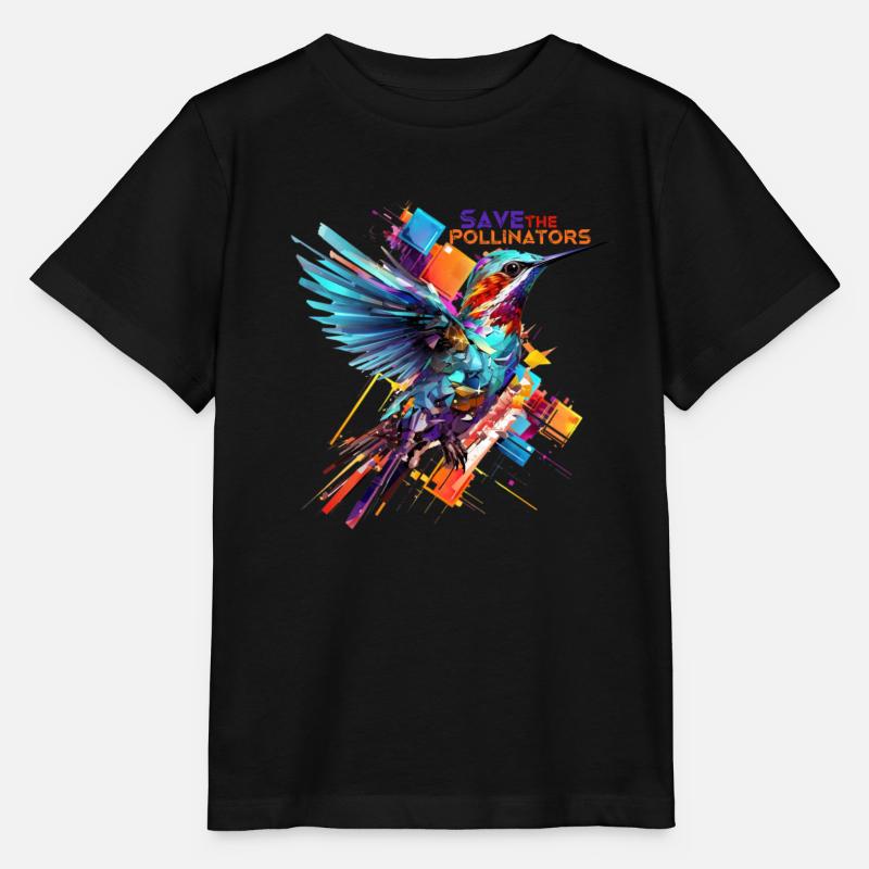 Sauvons les pollinisateurs - T-shirt bio MINI CREATOR Stanley/Stella Enfant - noir