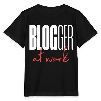 Blogueur Blog au travail - T-shirt bio MINI CREATOR Stanley/Stella Enfant - noir - Devant - Mikhail (115cm)